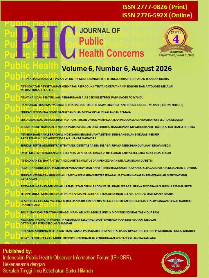					View Vol. 6 No. 6 (2026): JOURNAL of Public Health Concerns
				
